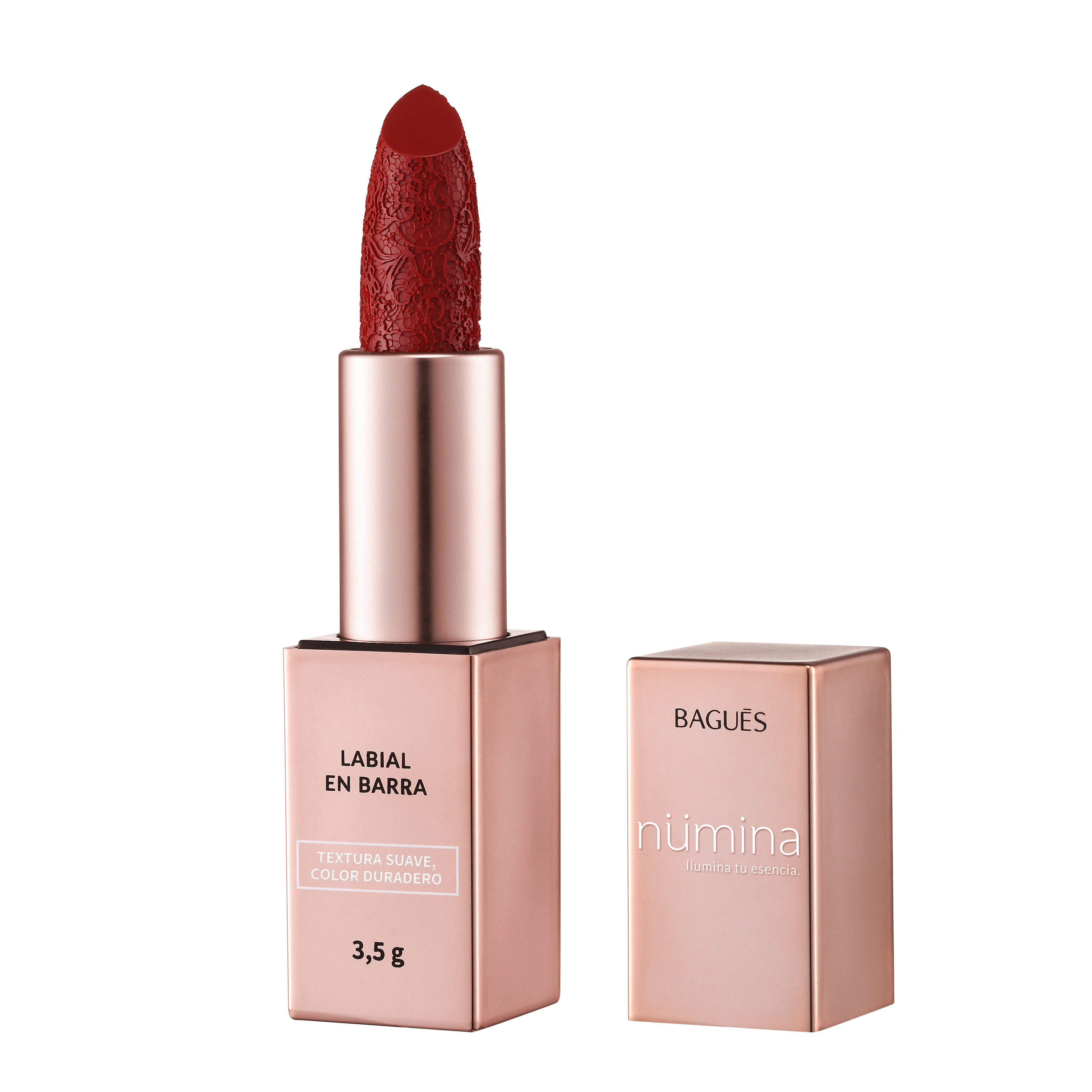 LABIAL EN BARRA COLOR ROJO POWER - NUMINA