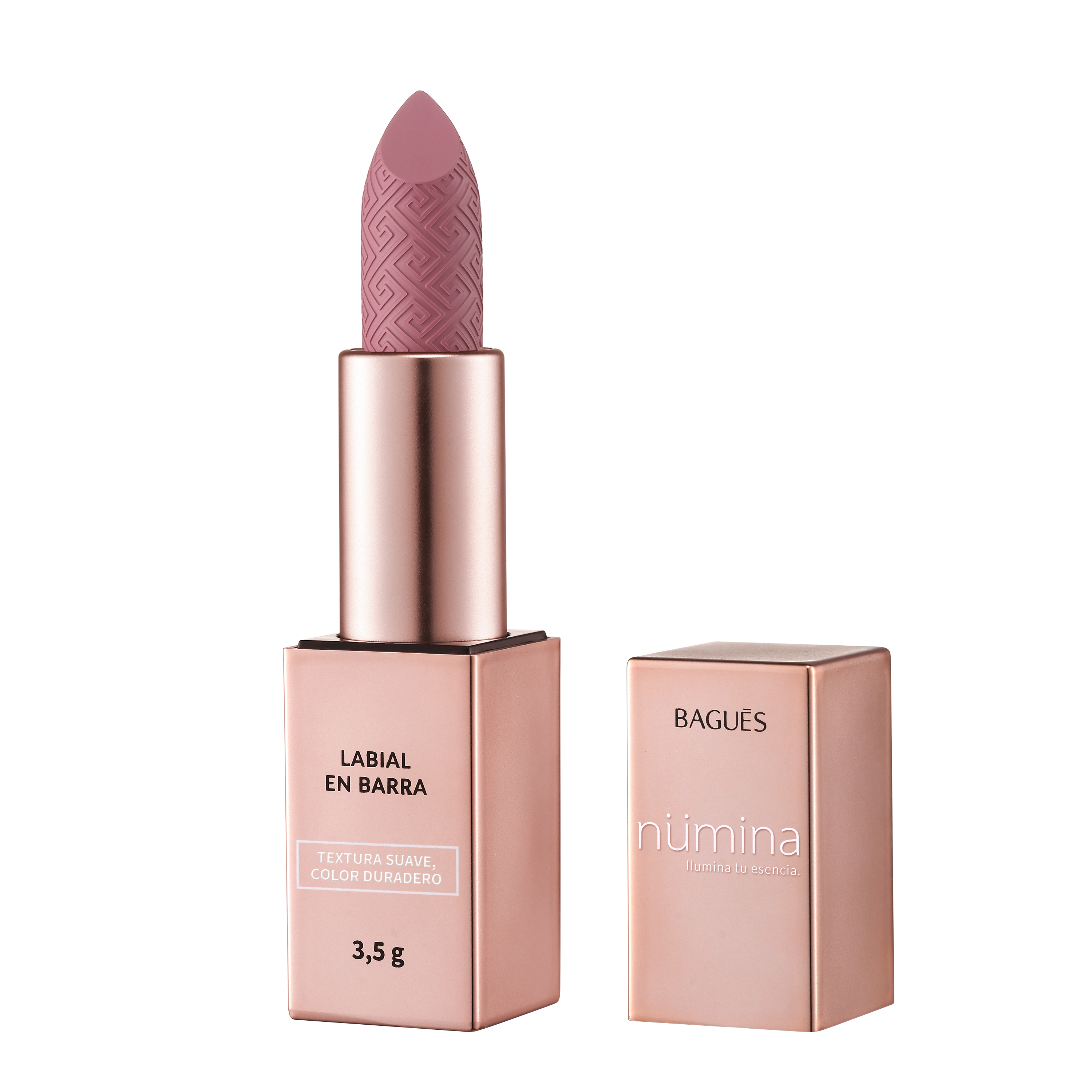 LABIAL EN BARRA COLOR ROSA SOFT - NUMINA