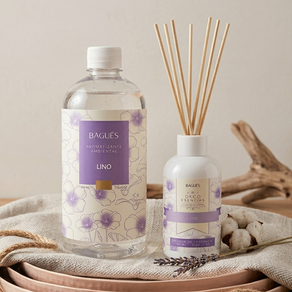 Combo Aromatizante Ambiental + Difusor de Ambiente | Lino