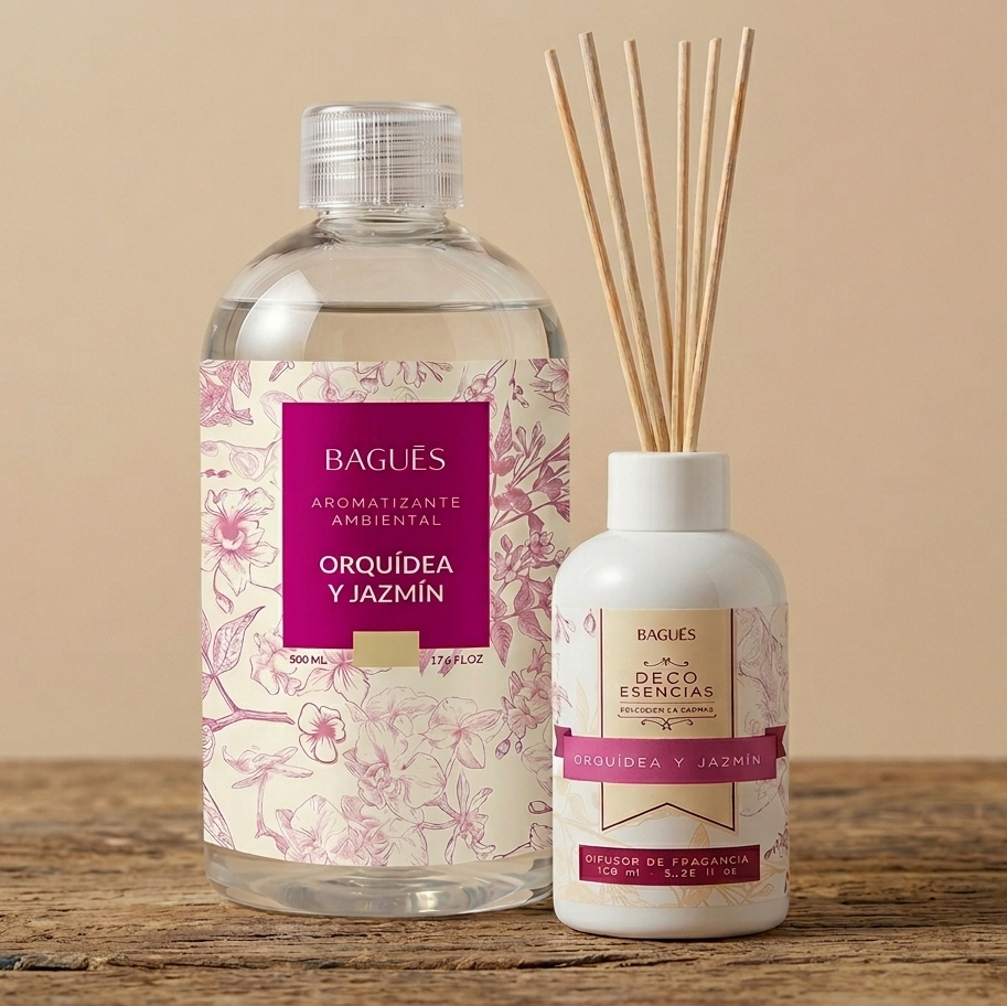 Combo Aromatizante + Difusor de Ambiente | Orquídea y Jazmín