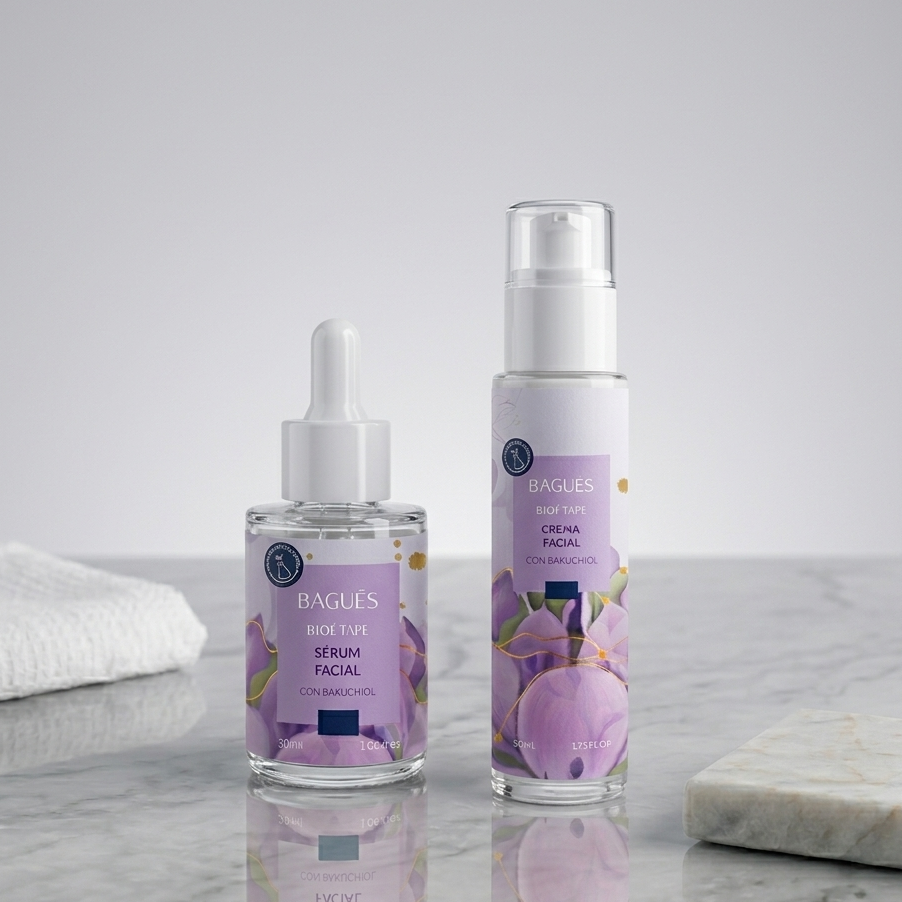 Kit Rutina Antiarrugas Bioetape | Sérum + Crema Facial con Bakuchiol para Firmeza
