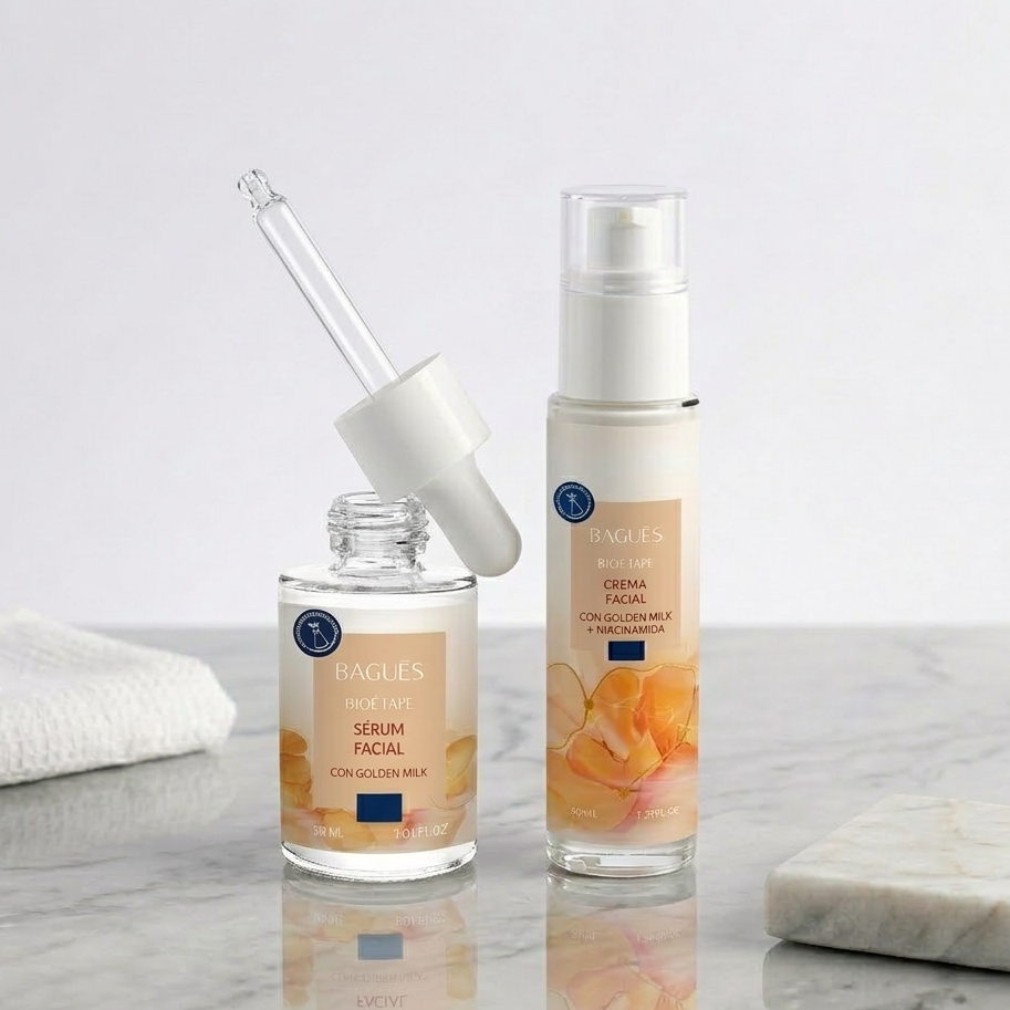 Kit Rutina Antiage Bioetape |  Sérum + Crema Facial con GoldenMilk