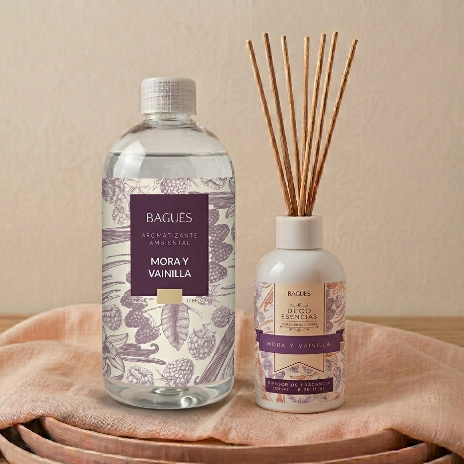 Combo Aromatizante + Difusor de Ambiente | Mora y Vainilla